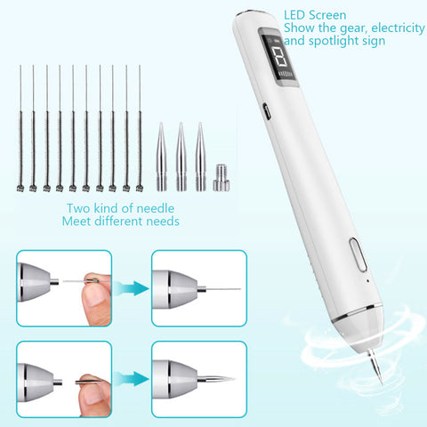 NEW 6-speed Wireless Charging LCD Beauty Pen  Beauty Device [19001]