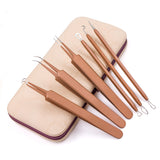 New 6 Pcs Blackhead Acne Removal Extractor Stainless Blemish Whitehead Makeup Beauty Tools [19006]