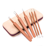 New 6 Pcs Blackhead Acne Removal Extractor Stainless Blemish Whitehead Makeup Beauty Tools [19006]