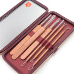 New 6 Pcs Blackhead Acne Removal Extractor Stainless Blemish Whitehead Makeup Beauty Tools [19006]