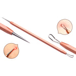 New 6 Pcs Blackhead Acne Removal Extractor Stainless Blemish Whitehead Makeup Beauty Tools [19006]
