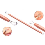New 6 Pcs Blackhead Acne Removal Extractor Stainless Blemish Whitehead Makeup Beauty Tools [19006]