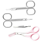 10 pcs eyelash clip scissors black head acne needle eyebrow Scissor Kit beauty tools [19021]