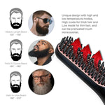 New Hair Straightening Brush Beard Straightener Brush 3 in 1 Ionic Straight [19120]