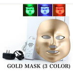 LED Mask Potodynamic 3 olors Light Skin Care Rejuvenation Gold [469]