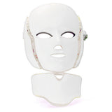 7 Colors LED Mask Photon Facial Neck Skin Rejuvenation Therapy Reduces Wrinkles[602]