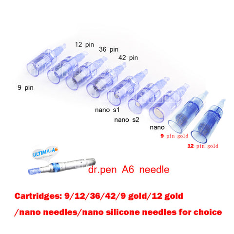 10 PCS Micro Needle Cartridges Tips For Ultima A6 Dr.Pen 1 3 5 7 12 36 42 & Nano Needles [500]