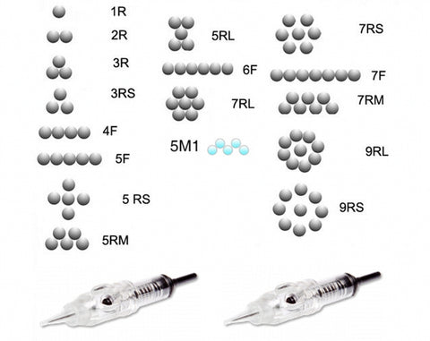 Micro Needles cartridges For Tattoo & Permanent Eyebrow Machine  10 PCS  [451]