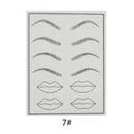 Beauty Tool Permanent 3D Makeup Eyebrow Lips Tattoo Practice Skin Training Tool [720]