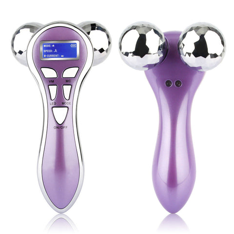 Promotions 4D Y-shape Microcurrent Ball Roller Face Lifting Body Slimming Vibration Beauty Device [861]