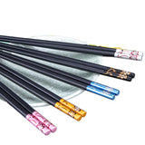 New Family Use Chopsticks Stainless Steel Chopsticks Alloy Chopsticks 5 pairs  [H082]