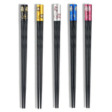 New Family Use Chopsticks Stainless Steel Chopsticks Alloy Chopsticks 5 pairs  [H082]