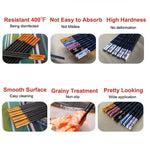 New Family Use Chopsticks Stainless Steel Chopsticks Alloy Chopsticks 5 pairs  [H082]