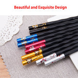 New Family Use Chopsticks Stainless Steel Chopsticks Alloy Chopsticks 5 pairs  [H082]