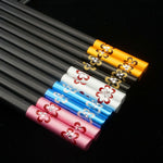 New Family Use Chopsticks Stainless Steel Chopsticks Alloy Chopsticks 5 pairs  [H082]