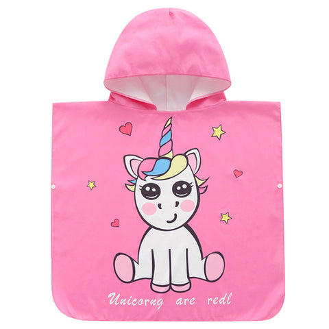 New Beach swimming cloak bathrobe children's quick-drying hooded cartoon beach towel [19016]