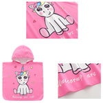 New Beach swimming cloak bathrobe children's quick-drying hooded cartoon beach towel [19016]