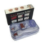 4 in 1 Derma Roller Skin Microneedle Kit Rollers +Travel Case [390]