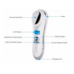 Cool & Hot Hammer Facial Skin Rejuvenation Spa Firming Sonic Vibration Beauty Device [683]