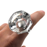 Ink Pigment Holder Adjustable Crystal Cup Ring Tattoo [728]