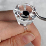 Ink Pigment Holder Adjustable Crystal Cup Ring Tattoo [728]