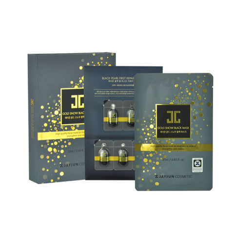 [ Jayjun ] Facial Mask Gold Snow Black Mask 5pcs/pack [745]