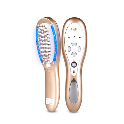 Electric Rechargeable Multi-functional Vibration Hair  Comb Beauty Device [833]