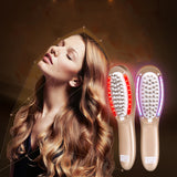 Electric Rechargeable Multi-functional Vibration Hair  Comb Beauty Device [833]
