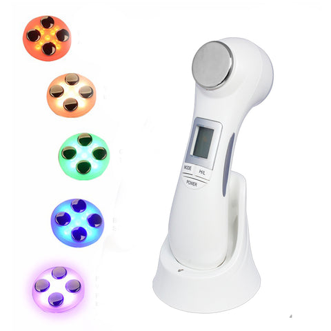 LED Face Acne Treatment RF EMS Ultrasonic Skin Lifting Facial Beauty Device[856]