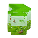 [ Farm Stay ] Korean Deep Moisturizing Rich Snail Mucin Visible  Facial Mask 10 pcs/Packs [876]