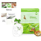 [ Farm Stay ] Korean Deep Moisturizing Rich Snail Mucin Visible  Facial Mask 10 pcs/Packs [876]