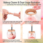 Beauty Tool Cosmetic Makeup Brush Cleaner And Dryer Tool [897]