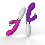 Female Multispeed G-Spot Clitoral Vibrator Double Motors Dildo Sexy Adult Toy[973]