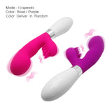 Female Multispeed G-Spot Clitoral Vibrator Double Motors Dildo Sexy Adult Toy[973]