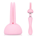 2 Heads G-Spot Vibrator Rabbit Ear Dildo Stimulate Clitoral Female Sexy Adult Toy[978]
