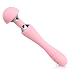 2 Heads G-Spot Vibrator Rabbit Ear Dildo Stimulate Clitoral Female Sexy Adult Toy[978]