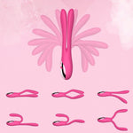 Double Motor Arbitrarily Silicone Rabbit Vibrators Waterproof G-Spot Sex Adult Toy[983]