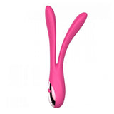 Double Motor Arbitrarily Silicone Rabbit Vibrators Waterproof G-Spot Sex Adult Toy[983]