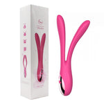 Double Motor Arbitrarily Silicone Rabbit Vibrators Waterproof G-Spot Sex Adult Toy[983]