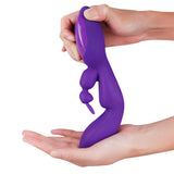 Rechargeable Rabbit Vibrator G Spot Vibrator Massager Dildo Female Sex Adult Toy[984]