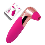 12 Speeds Vibrator Waterproof Oral Nipple Sucker Clitoris Stimulator Adult Toy[986]