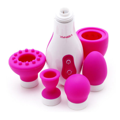 5 In 1 Vibrator Mouth Blowing Sucking Licking Shaking Massager Sex Adult Toys[988]