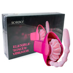 Electrical Vibrator Tongue Rotate Stimulate Clitoral Mini Oral Sex Adult Toy[989]