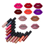 Promotions [Popfeel] Waterproof Matte Cream Liquid Lipstick Moisturize Lip Gloss 12 Pcs K-Beauty  [MZ002]