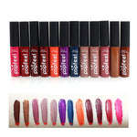 Promotions [Popfeel] Waterproof Matte Cream Liquid Lipstick Moisturize Lip Gloss 12 Pcs K-Beauty  [MZ002]