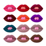 Promotions [Popfeel] Waterproof Matte Cream Liquid Lipstick Moisturize Lip Gloss 12 Pcs K-Beauty  [MZ002]