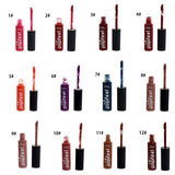 Promotions [Popfeel] Waterproof Matte Cream Liquid Lipstick Moisturize Lip Gloss 12 Pcs K-Beauty  [MZ002]