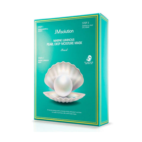 [ JM ] Solution Marine Luminous Pearl Deep Moisture Mask 1 Pac/10 Sheets Facial Mask [MZ019]