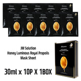 [ JM ] Honey Luminous Royal Propolis Mask  1 Pack/10 Sheets Facial Mask [MZ020]