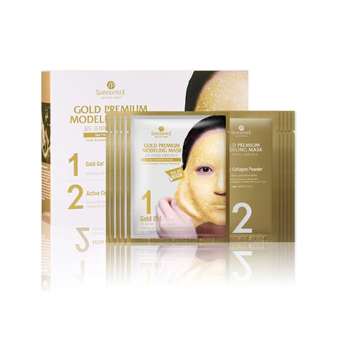 [SHANGPREE] Gold Premium Modeling Facial Mask Pack 5 Pcs/set [MZ028]